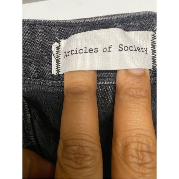 Articles of Society Rene Straight Leg in Hartwell Gray Jeans, Size 27, MP $128 - Picture 3 of 10